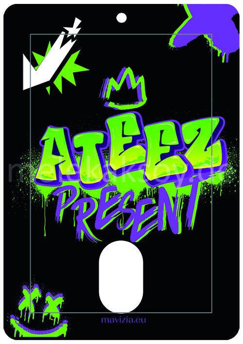 ATEEZ Bouncy Photocard Holder Design Back